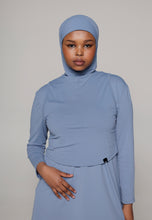 Load image into Gallery viewer, Headcover - Sleeveless Swim-Hijab Top - Serenity Blue
